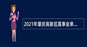 2021年肇庆高新区属事业单位招聘考试公告（30人）