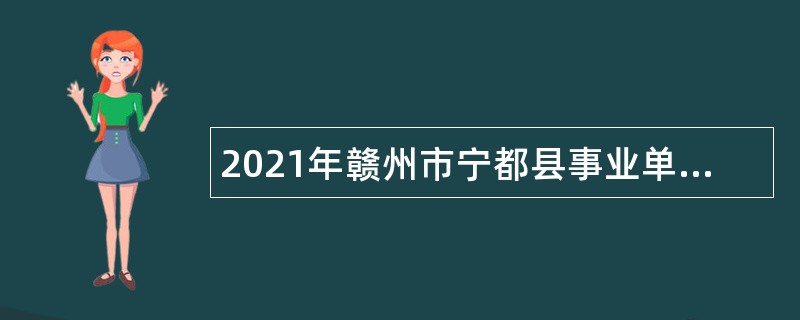 2021年赣州市宁都县事业单位招聘考试公告（120人）