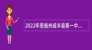 2022年恩施州咸丰县第一中学面向社会专项招聘高中教师公告