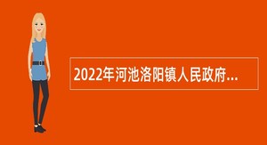2022年河池洛阳镇人民政府招聘防贫监测信息员公告