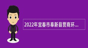 2022年宜春市奉新县营商环境服务中心招聘编外人员公告