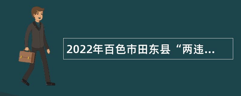 2022年百色市田东县“两违”整治办招聘合同制规划监察协管员公告
