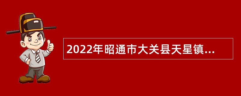 2022年昭通市大关县天星镇中心卫生院招聘合同制人员公告