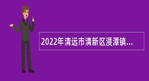 2022年清远市清新区浸潭镇人民政府招聘政府专项工作聘员公告