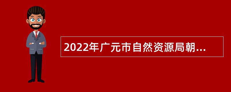 2022年广元市自然资源局朝天区分局招聘编外人员公告