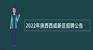 2022年陕西西咸新区招聘公告