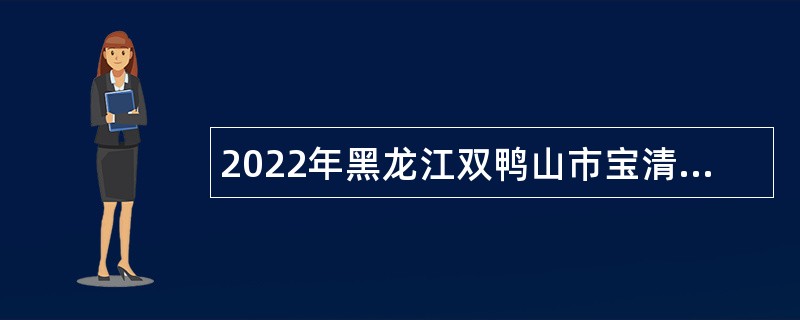 2022年黑龙江双鸭山市宝清县高层次人才引进公告