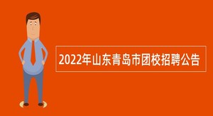 2022年山东青岛市团校招聘公告