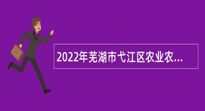 2022年芜湖市弋江区农业农村水务局（区乡村振兴局）乡村振兴专干招聘公告