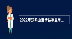 2022年双鸭山宝清县事业单位招聘考试公告（185人）