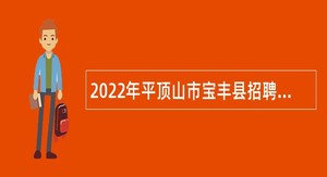 2022年平顶山市宝丰县招聘幼儿园教师（人事代理）公告