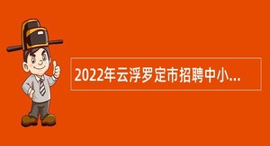 2022年云浮罗定市招聘中小学合同制教师公告