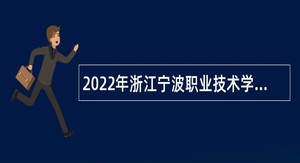 2022年浙江宁波职业技术学院招聘公告