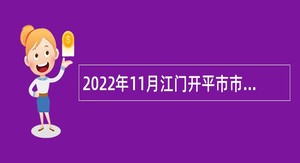 2022年11月江门开平市市直机关单位招考政府雇员公告