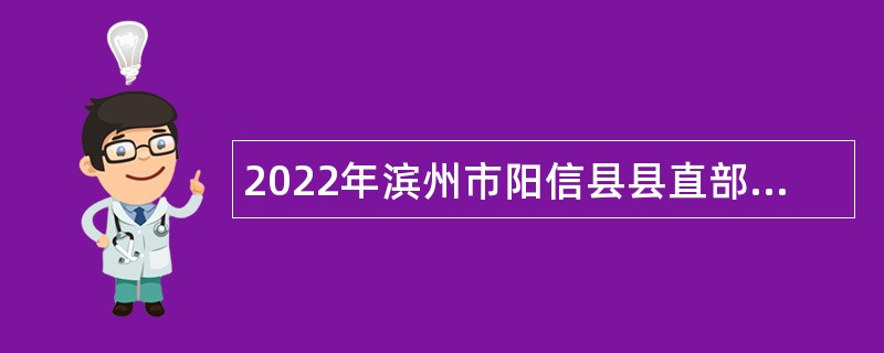 2022年滨州市阳信县县直部门招聘劳务派遣（工作）人员公告