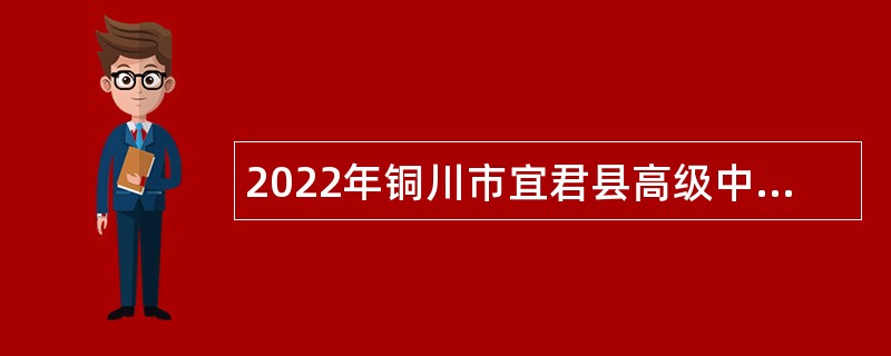 2022年铜川市宜君县高级中学招聘事业编制教师公告