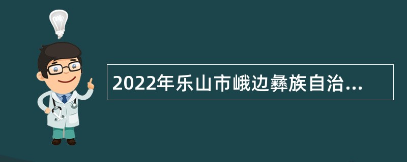 2022年乐山市峨边彝族自治县招聘高层次人才公告(45名)