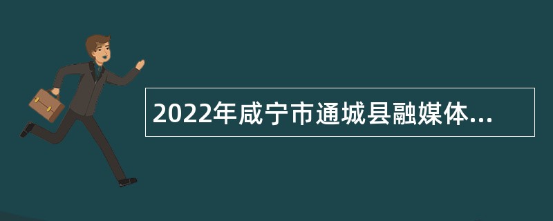 2022年咸宁市通城县融媒体中心招聘公告