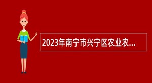 2023年南宁市兴宁区农业农村局招聘编制外工作人员公告