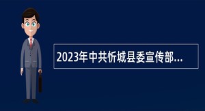 2023年中共忻城县委宣传部招聘编外人员公告