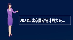 2023年北京国家统计局大兴调查队招聘临时辅助用工人员公告