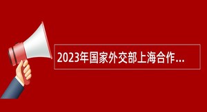 2023年国家外交部上海合作组织睦邻友好合作委员会招聘公告