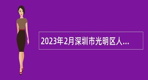 2023年2月深圳市光明区人力资源局选聘一般特聘专干公告