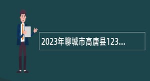 2023年聊城市高唐县12345市民热线服务平台招聘工作人员公告