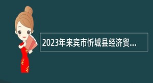 2023年来宾市忻城县经济贸易局招聘编外人员公告
