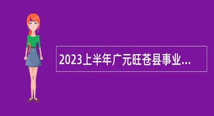 2023上半年广元旺苍县事业单位招聘考试公告（25人）
