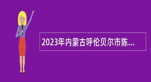 2023年内蒙古呼伦贝尔市陈巴尔虎旗事业单位招聘卫生专业技术人员公告