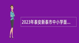 2023年泰安新泰市中小学面向社会招聘教师简章