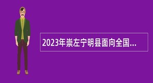 2023年崇左宁明县面向全国“双一流”高校引进 急需紧缺人才免笔试招聘公告