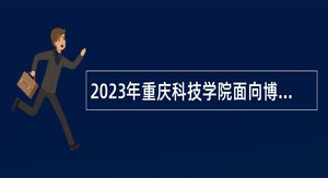 2023年重庆科技学院面向博士研究生考核招聘事业单位工作人员公告