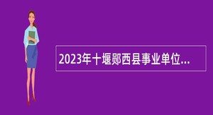 2023年十堰郧西县事业单位引进高层次人才公告