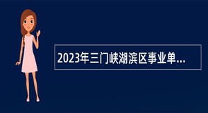 2023年三门峡湖滨区事业单位招聘考试公告（45名）