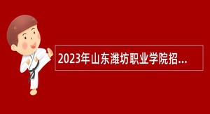 2023年山东潍坊职业学院招聘博士研究生公告