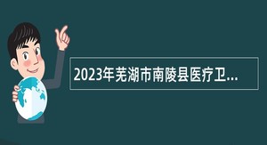 2023年芜湖市南陵县医疗卫生事业单位招聘公告