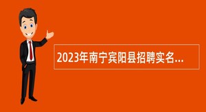 2023年南宁宾阳县招聘实名编制急需紧缺人才公告
