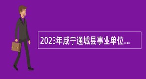 2023年咸宁通城县事业单位招聘考试公告（32人）