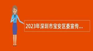 2023年深圳市宝安区委宣传部招聘事业单位艺术类专业人才公告
