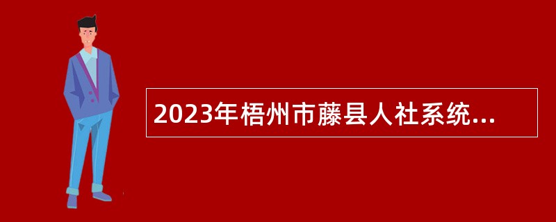 2023年梧州市藤县人社系统招聘编制外人员公告（三）