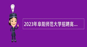 2023年阜阳师范大学招聘高层次人才公告