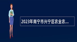 2023年南宁市兴宁区农业农村局招聘编制外工作人员公告