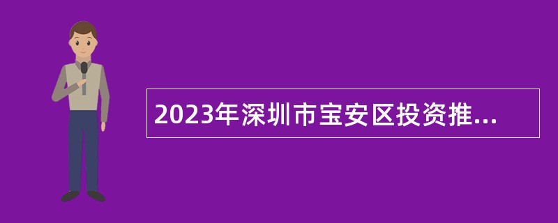 2023年深圳市宝安区投资推广署选聘专业技术岗位人员公告