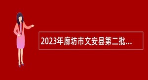 2023年廊坊市文安县第二批招聘中小学教师公告