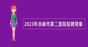 2023年赤峰市第二医院招聘简章