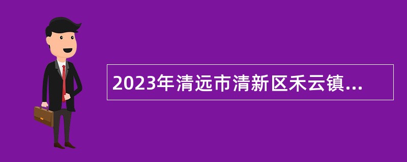 2023年清远市清新区禾云镇人民政府第二次招聘政府专项工作聘员公告
