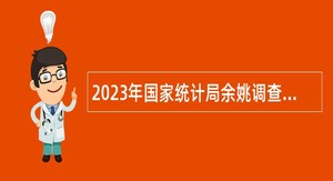 2023年国家统计局余姚调查队招聘编外人员公告