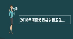 2018年海南澄迈县乡镇卫生院考核招聘公告